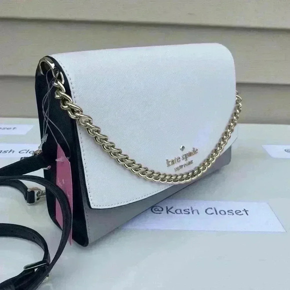 Kate Spade Carson Crossbody Purse Convertible Shoulder Bag Nimbus Grey - Picture 2 of 12